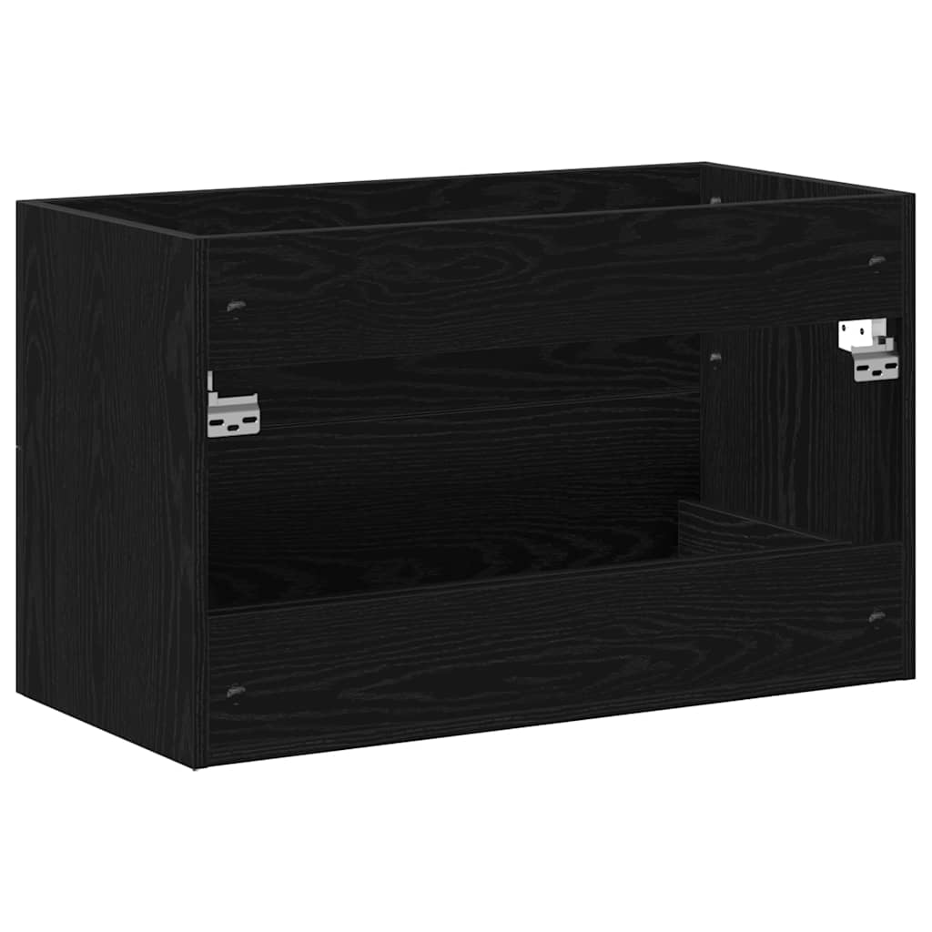 underskab til håndvask 80x38,5x48 cm konstrueret træ sort-eg