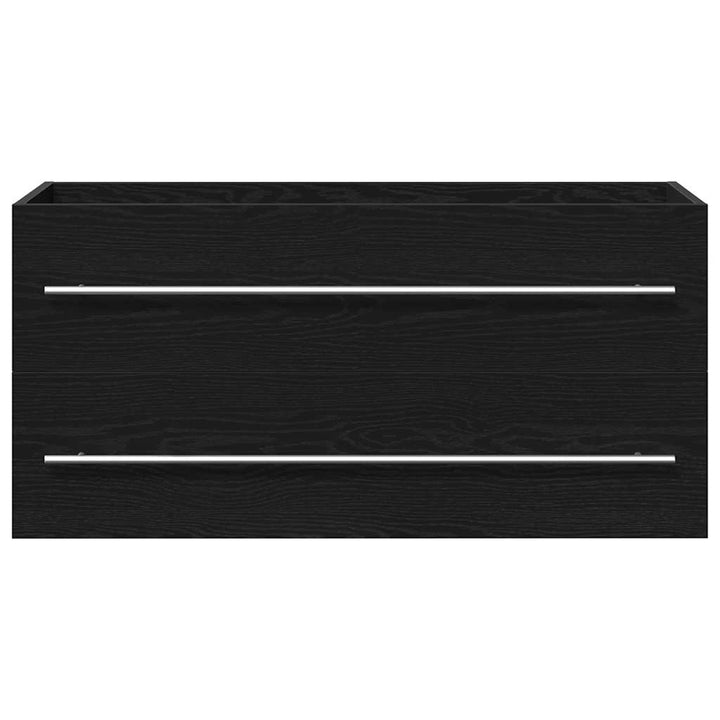 underskab til håndvask 100x38,5x48 cm konstrueret træ sort eg