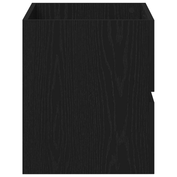 underskab 60x38,5x45 cm konstrueret træ sort egetræsfarve
