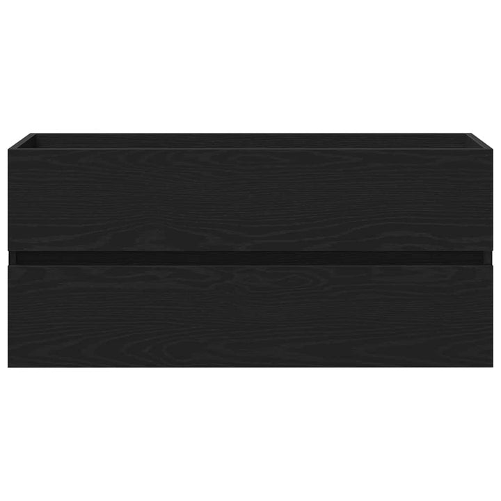 underskab 100x38,5x45 cm konstrueret træ sort egetræ