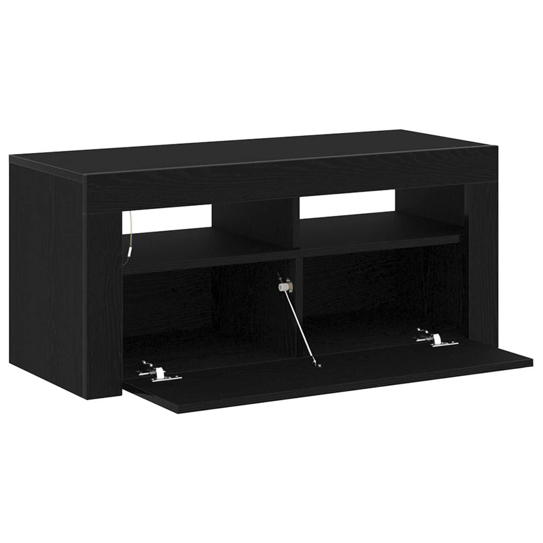TV-skab Sort eg 90 x 35 x 40 cm Konstrueret træ