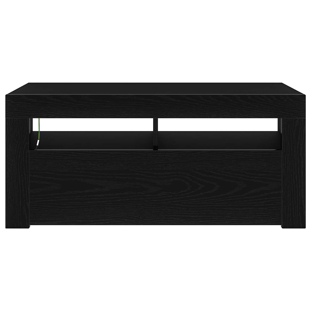 TV-skab Sort eg 90 x 35 x 40 cm Konstrueret træ