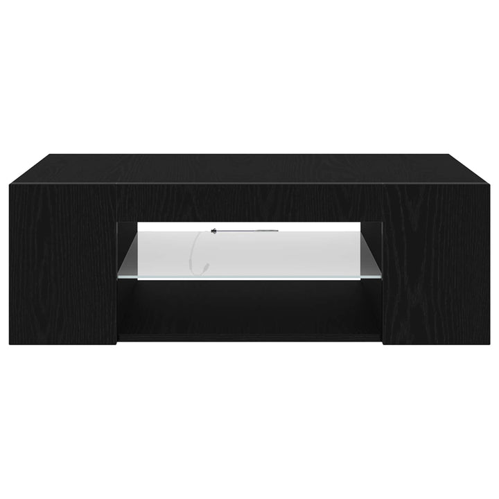 TV-skab med skuffe Sort eg 90 x 39 x 30 cm Konstrueret træ