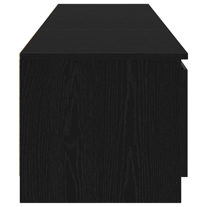 TV-skab Sort eg 140 x 38,5 x 36 cm Konstrueret træ