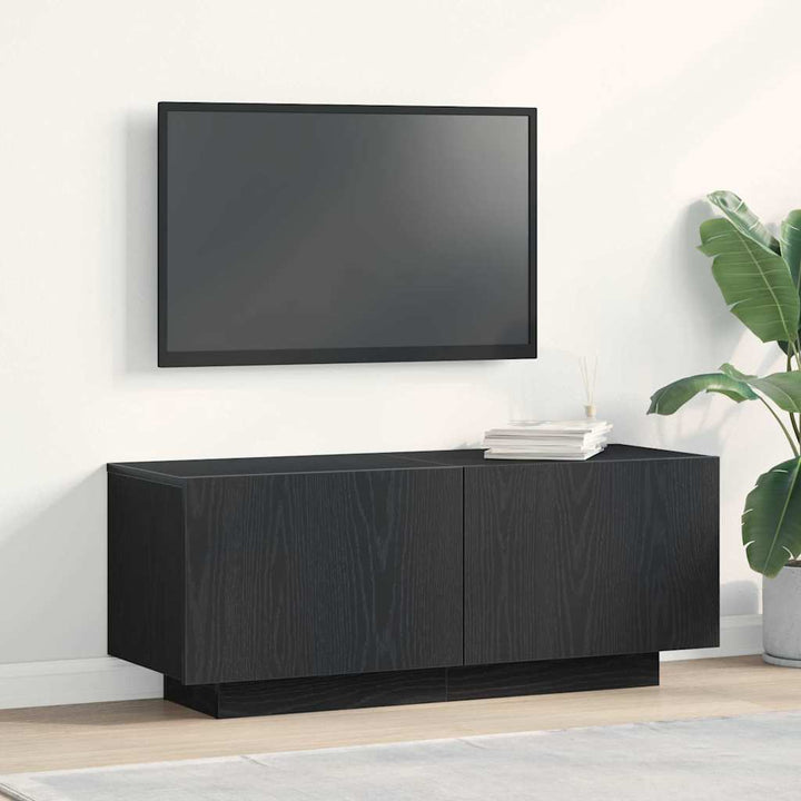 TV-skab Sort eg 100 x 35 x 40 cm Konstrueret træ