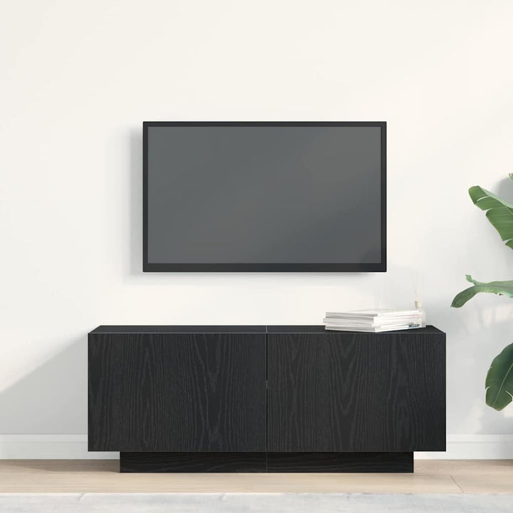 TV-skab Sort eg 100 x 35 x 40 cm Konstrueret træ
