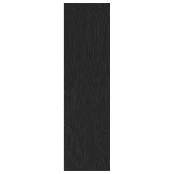 Væg TV Skab Sort eg 30,5 x 30 x 110 cm Konstrueret træ
