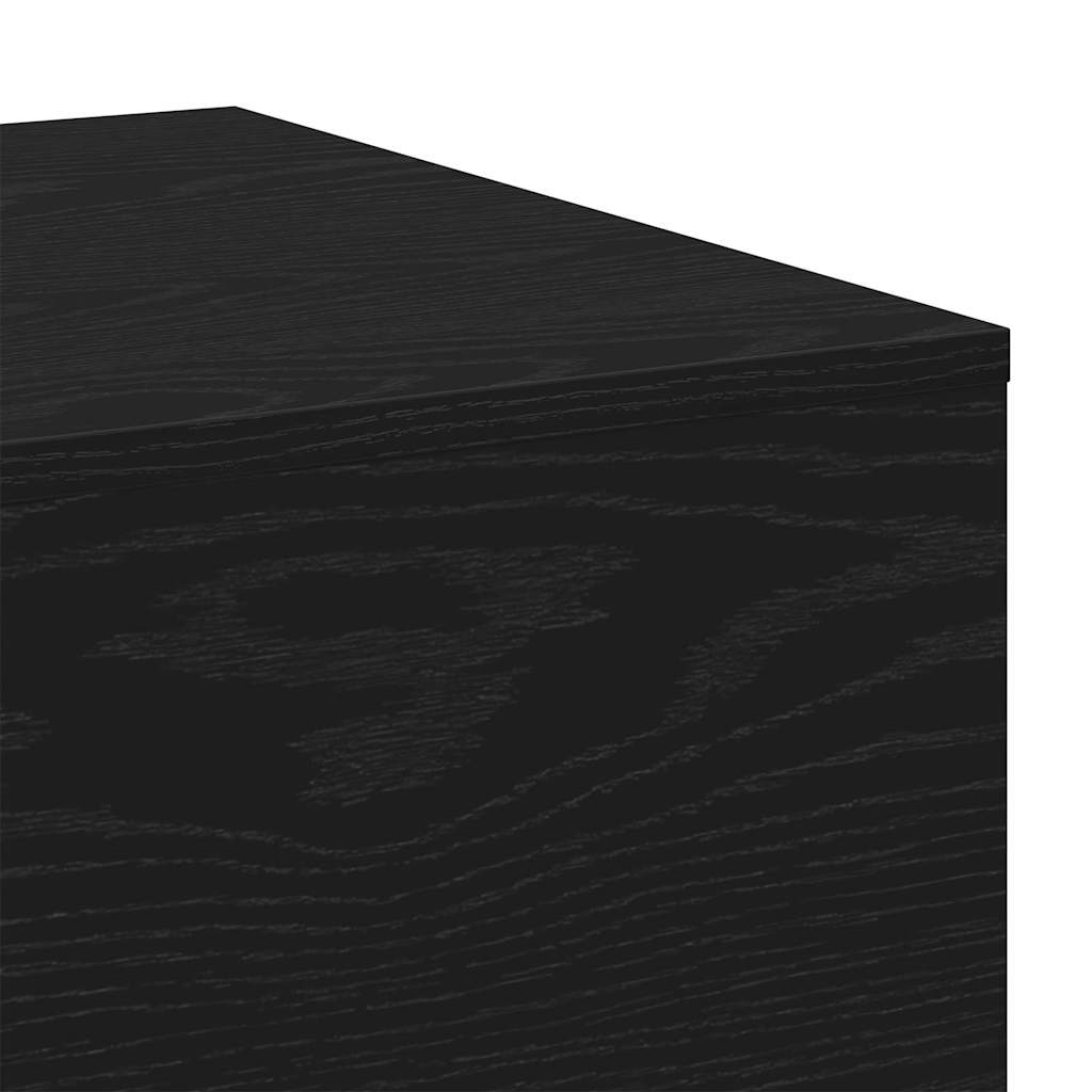Sofabord Sort eg 100 x 49,5 x 31 cm Konstrueret træ
