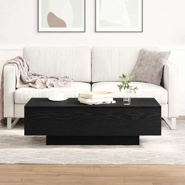 Sofabord Sort eg 100 x 49,5 x 31 cm Konstrueret træ