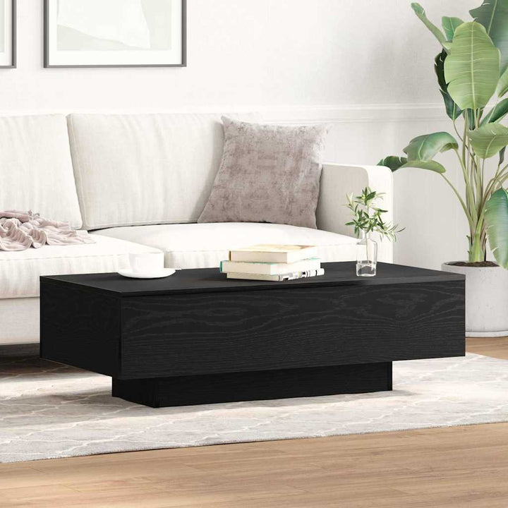 Sofabord Sort eg 100 x 49,5 x 31 cm Konstrueret træ