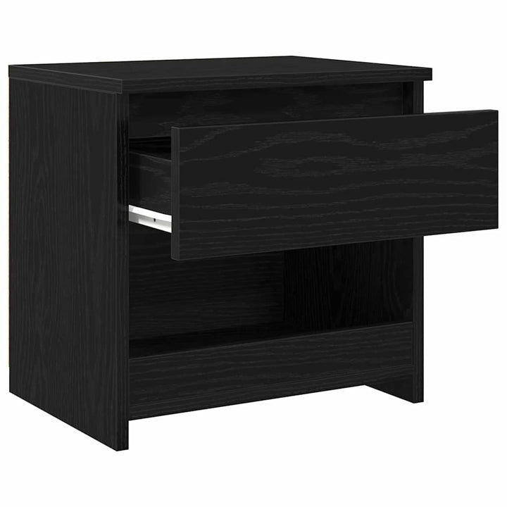 Natskab 2 pcs Sort eg 40 x 30 x 39 cm Konstrueret træ