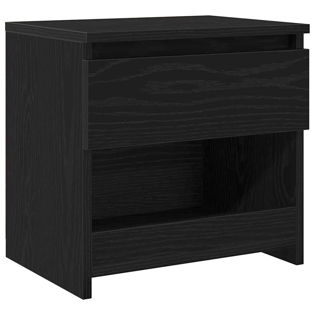 Natskab 2 pcs Sort eg 40 x 30 x 39 cm Konstrueret træ