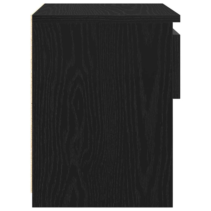 Natskab 2 pcs Sort eg 40 x 30 x 39 cm Konstrueret træ