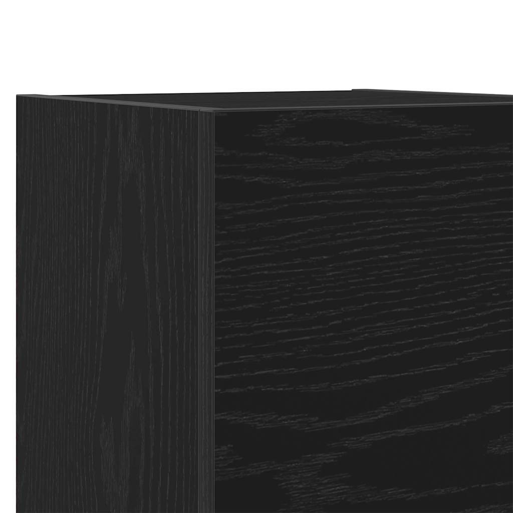 Vægmonteret TV Skab Vægmonteret 2 pcs Sort eg 30,5 x 30 x 30 cm