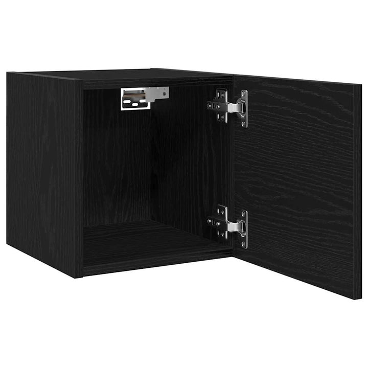 Vægmonteret TV Skab Vægmonteret 2 pcs Sort eg 30,5 x 30 x 30 cm