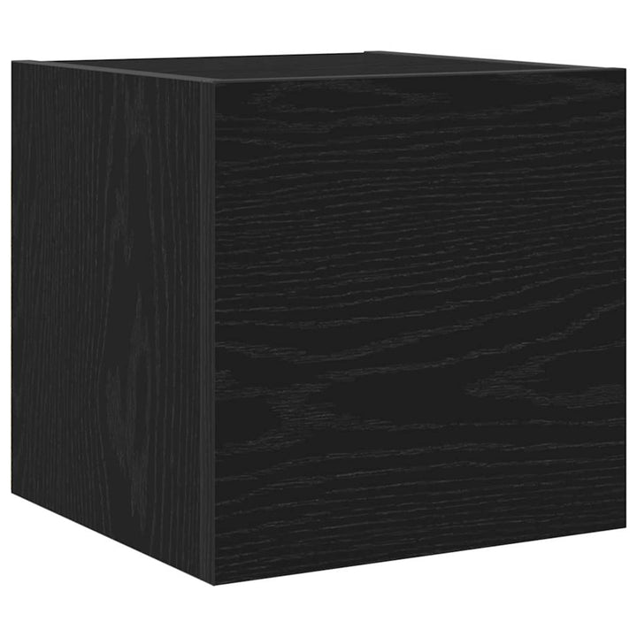 Vægmonteret TV Skab Vægmonteret 2 pcs Sort eg 30,5 x 30 x 30 cm
