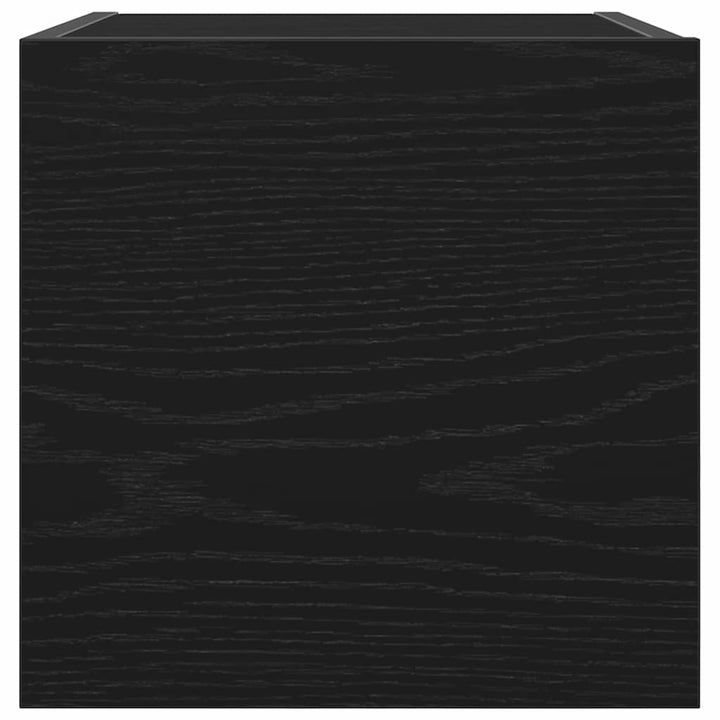Vægmonteret TV Skab Vægmonteret 2 pcs Sort eg 30,5 x 30 x 30 cm