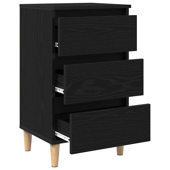 Natskab Sort eg 40 x 35 x 69 cm Konstrueret træ