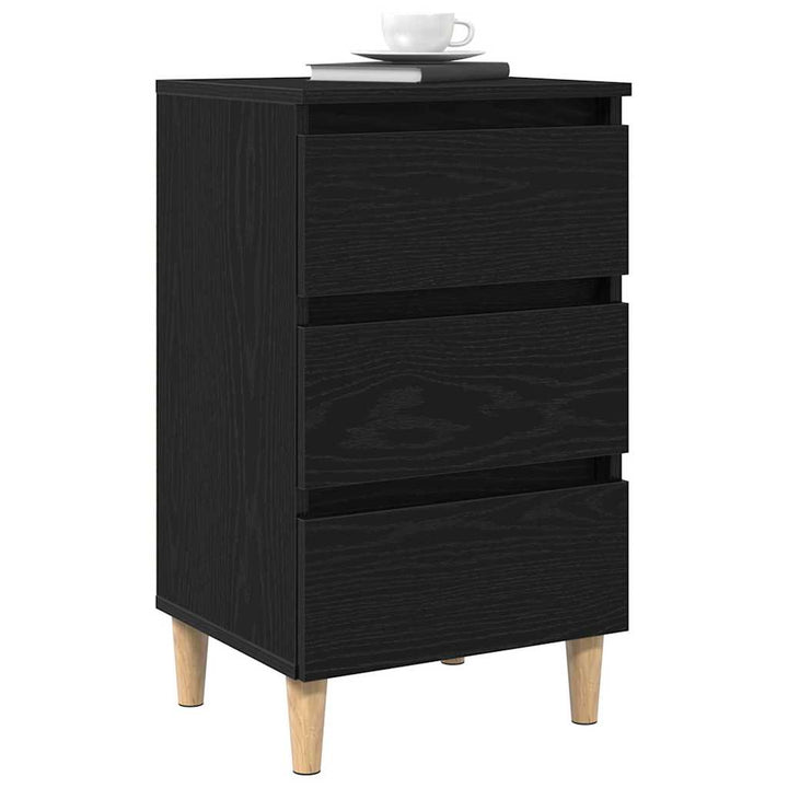 Natskab Sort eg 40 x 35 x 69 cm Konstrueret træ