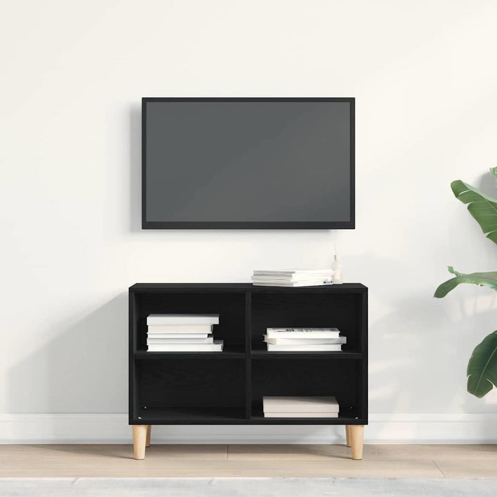 TV-skab 69,5 x 30 x 50 cm Sort eg Konstrueret træ