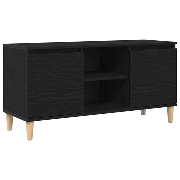 TV-skab Sort eg 102 x 35 x 50 cm Konstrueret træ