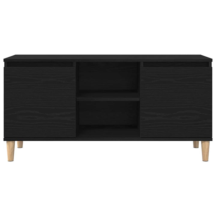 TV-skab Sort eg 102 x 35 x 50 cm Konstrueret træ