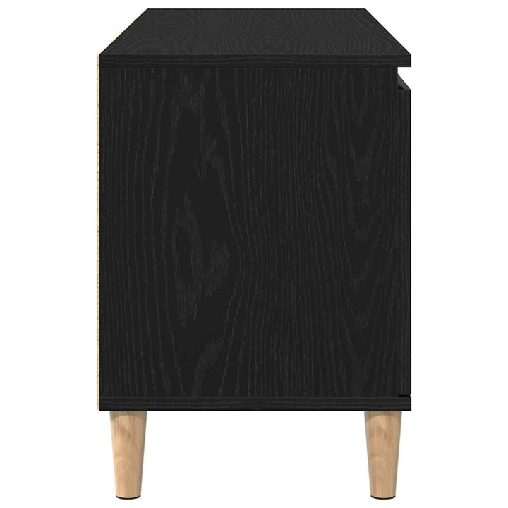 TV-skab Sort eg 102 x 35 x 50 cm Konstrueret træ