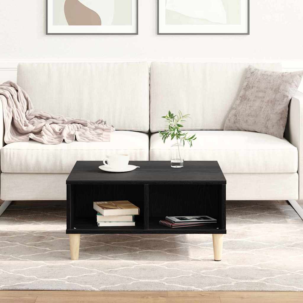 Sofabord Sort eg 60 x 60 x 30 cm Konstrueret træ