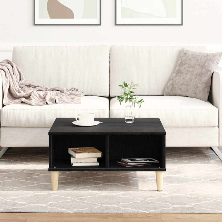 Sofabord Sort eg 60 x 60 x 30 cm Konstrueret træ
