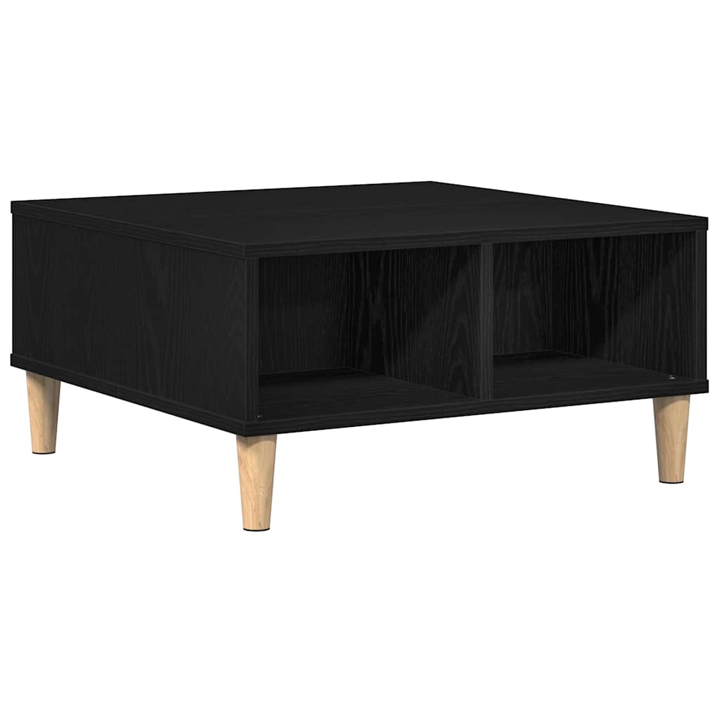 Sofabord Sort eg 60 x 60 x 30 cm Konstrueret træ