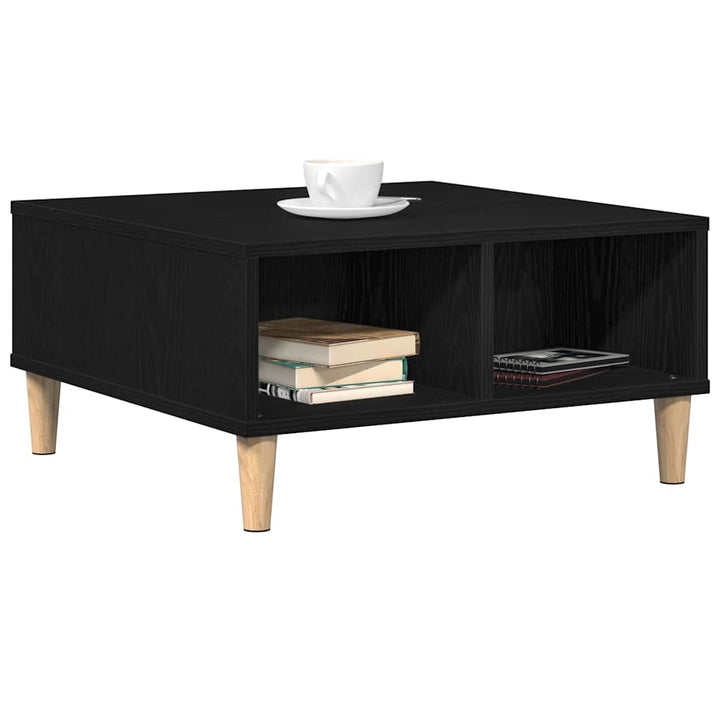Sofabord Sort eg 60 x 60 x 30 cm Konstrueret træ
