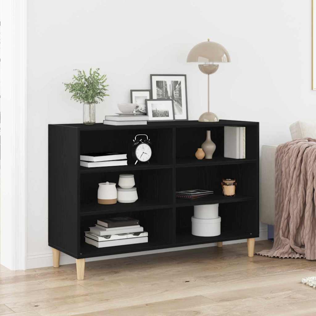 Sideboard Sort eg 103,5 x 35 x 70 cm Konstrueret træ