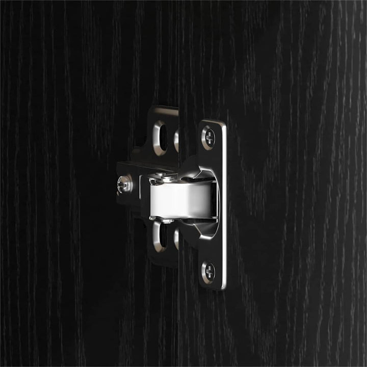 Væghylde Vægmonteret Sort eg 102 x 30 x 29 cm Konstrueret træ