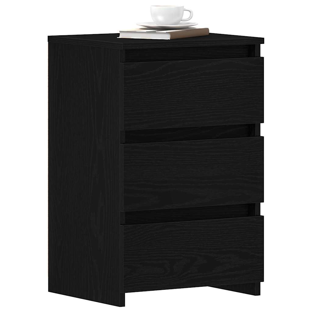 Natskab Sort eg 40 x 35 x 62,5 cm Konstrueret træ