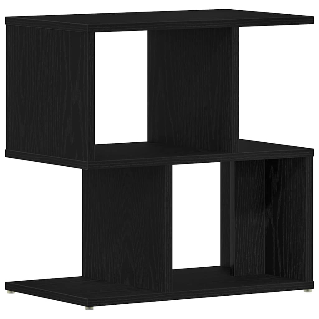 Natskab 2 pcs Sort eg 50 x 30 x 51,5 cm Konstrueret træ