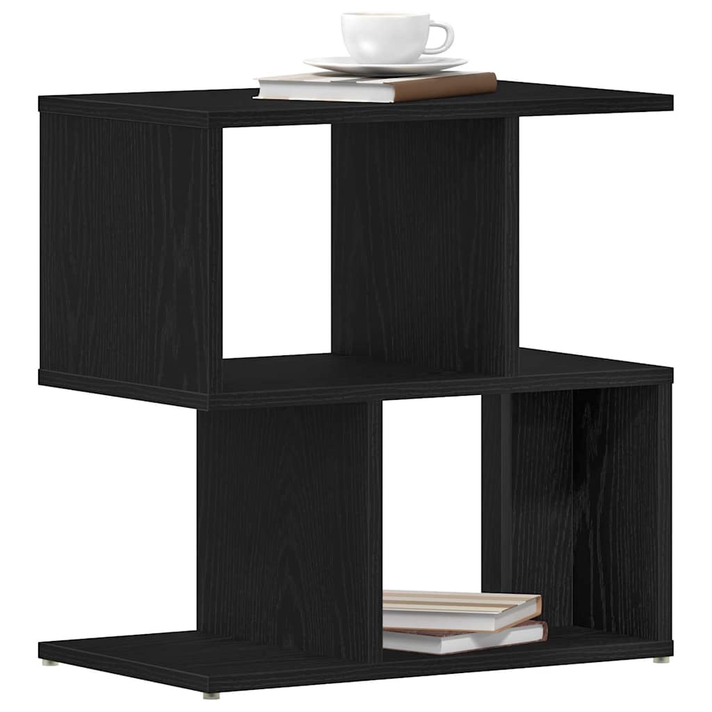 Natskab 2 pcs Sort eg 50 x 30 x 51,5 cm Konstrueret træ