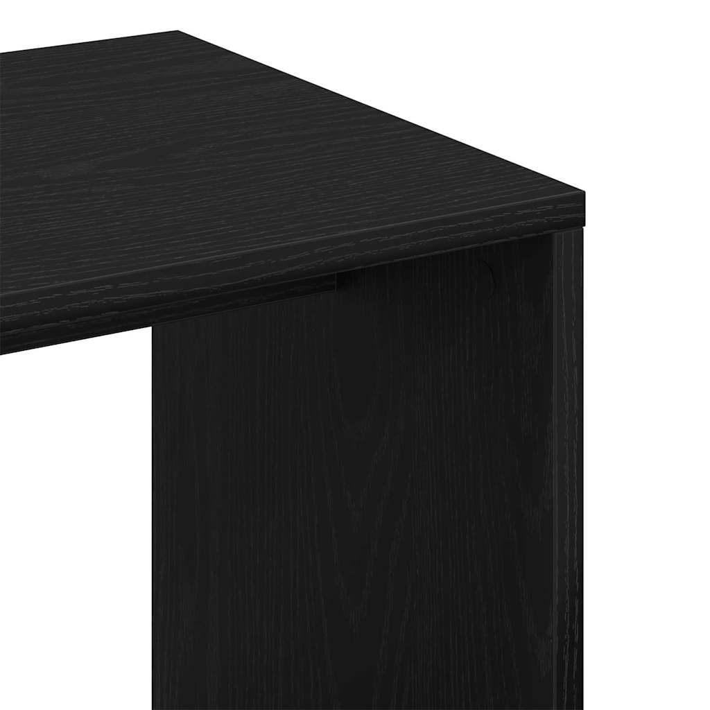 Sidebord Sort eg 59 x 36 x 38 cm Konstrueret træ