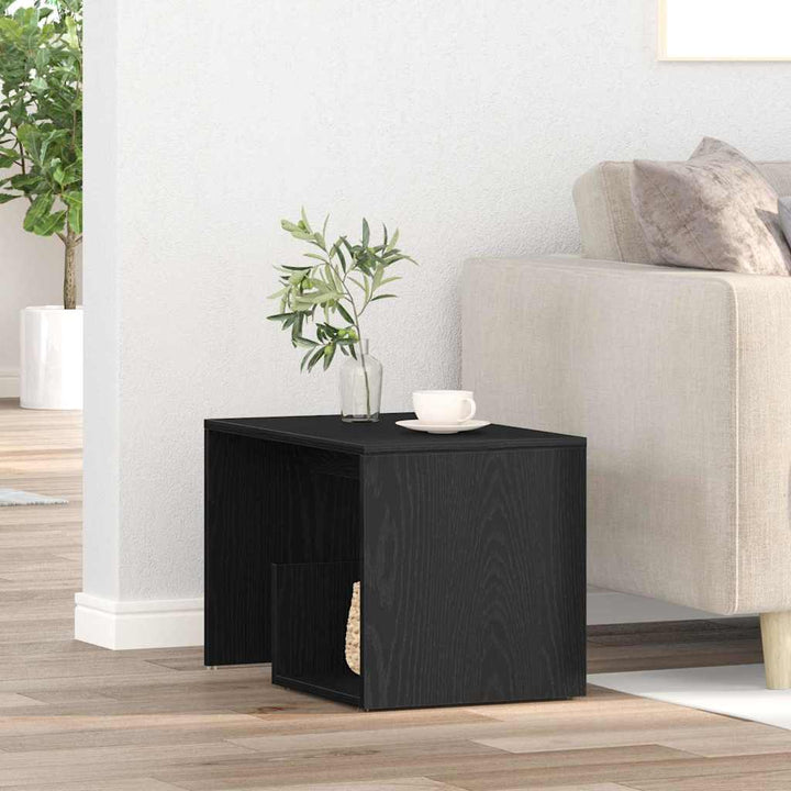 Sidebord Sort eg 59 x 36 x 38 cm Konstrueret træ