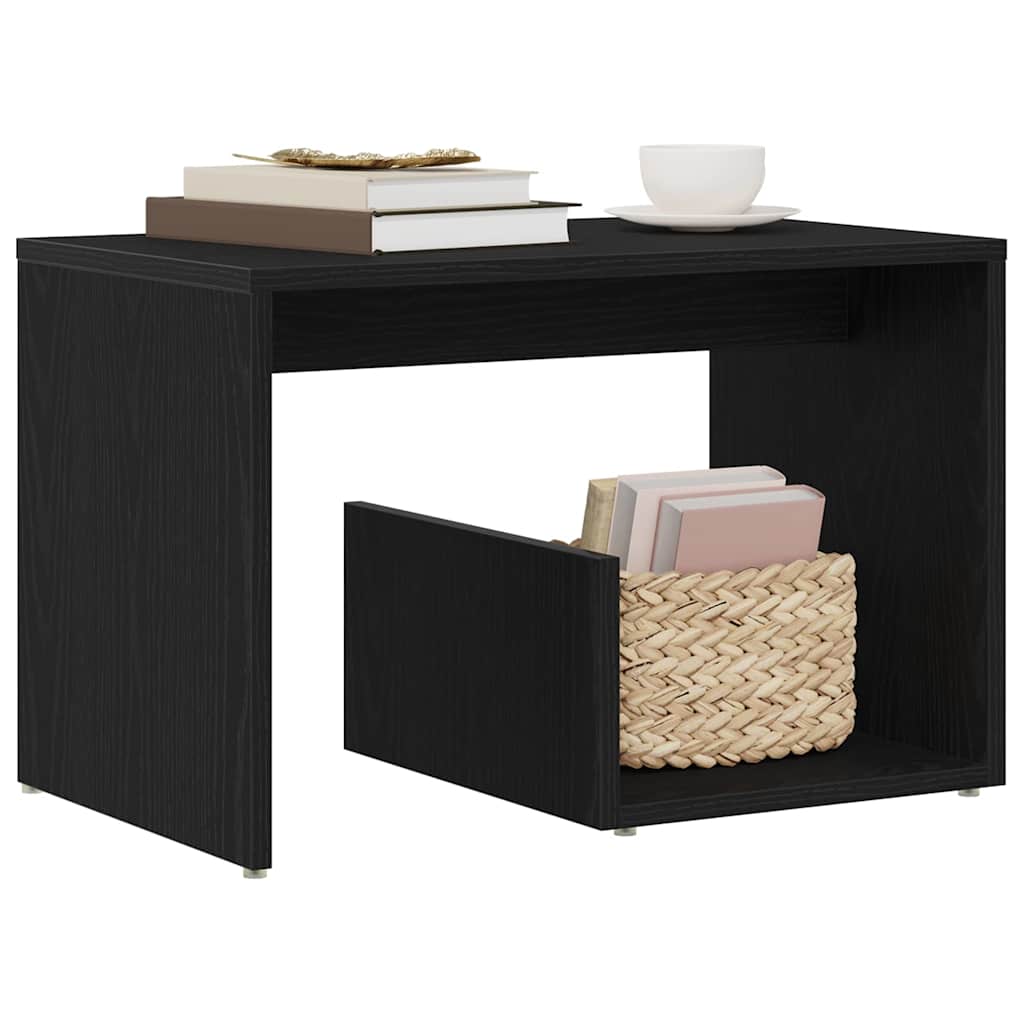 Sidebord Sort eg 59 x 36 x 38 cm Konstrueret træ