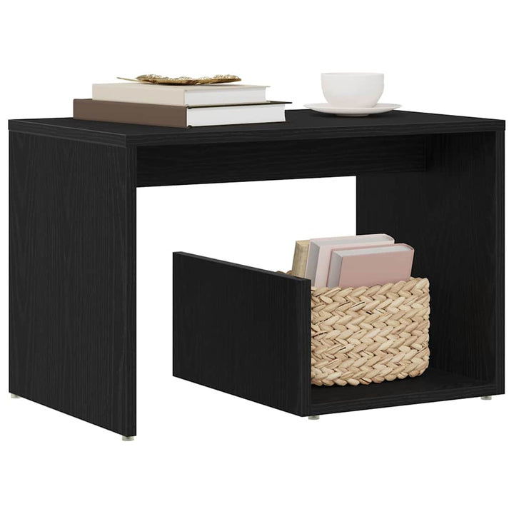 Sidebord Sort eg 59 x 36 x 38 cm Konstrueret træ