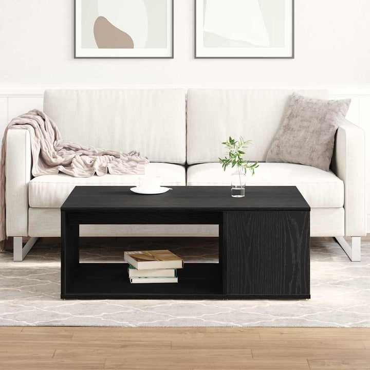 Sofabord Sort eg 90 x 67 x 33 cm Konstrueret træ