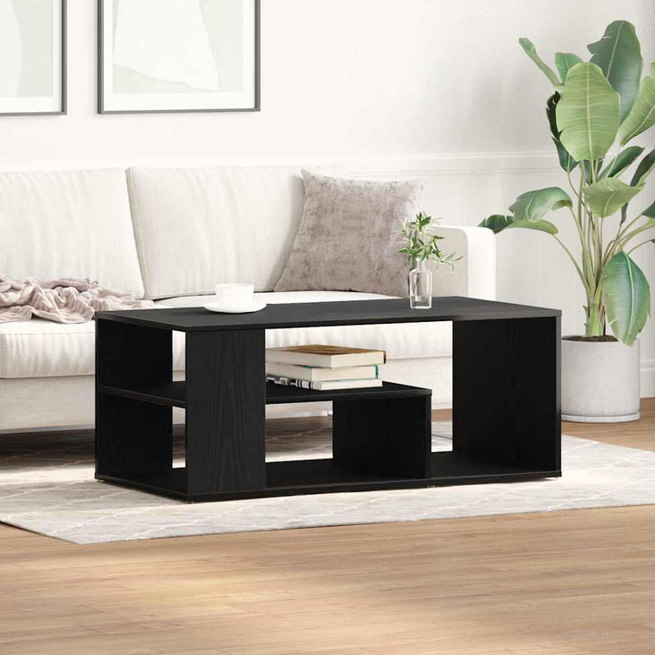 Sofabord Sort eg 100 x 50 x 40 cm Konstrueret træ