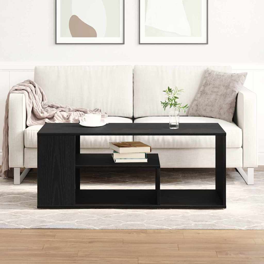 Sofabord Sort eg 100 x 50 x 40 cm Konstrueret træ