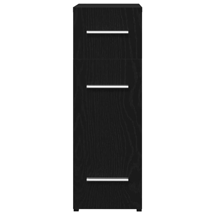 Apoteker Skab 20 x 45,5 x 60 cm Konstrueret træ Sort eg