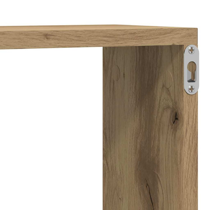 Væghylder 4 stk. Artisan eg 80 x 15 x 26 cm Konstrueret træ