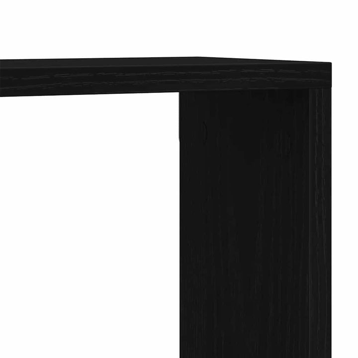 Væghylder 4 stk. Sort eg 60 x 15 x 23 cm Konstrueret træ
