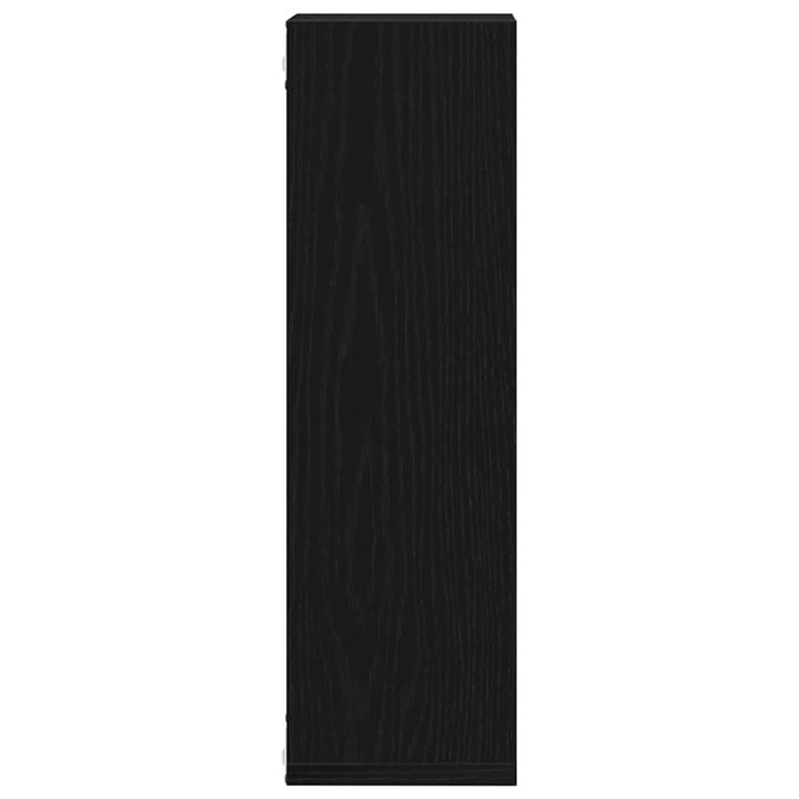 Væghylde 2 stk. Sort eg 50 x 15 x 85 cm Konstrueret træ