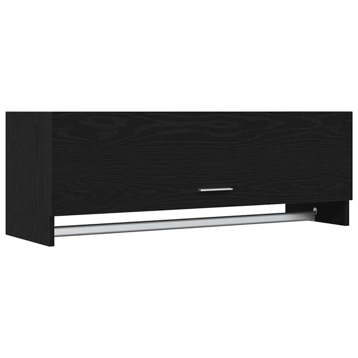 Garderobeskab Sort eg 100 x 32,5 x 35 cm Konstrueret træ