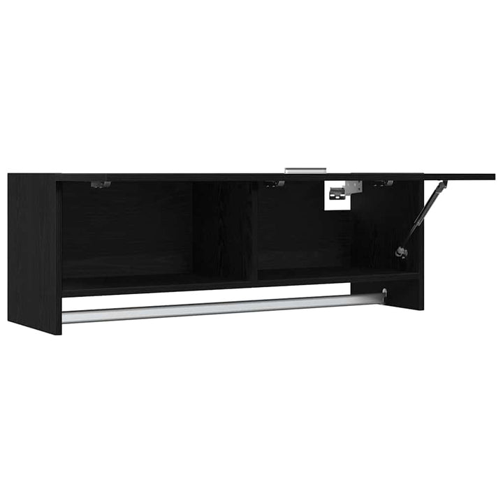 Garderobeskab Sort eg 100 x 32,5 x 35 cm Konstrueret træ