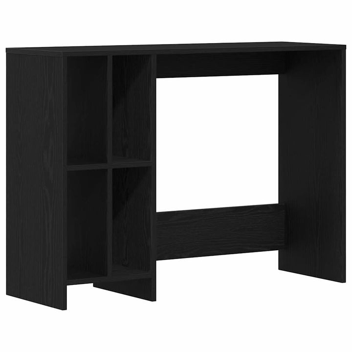 Bord med hylde Sort eg 102,5 x 35 x 75 cm Konstrueret træ